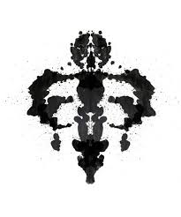 Black And White Test Print Page Ink Blot Rorschach Test Ink Blot Rorschach