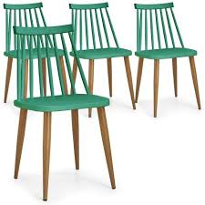 lot de 4 chaises scandinaves houlgate vert lot de chaises chaise scandinave chaise verte