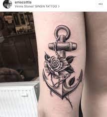 Looking at an anchor tattoo, there comes a common idea in every bodies mind is the person is a sailor. however, it may not be related to the sailors, as an anchor tattoo is in fashion for ages. Rose And Anchor Tattoo Meaning Crazypurplemama