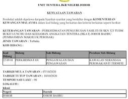 Perkhidmatan penyedia latihan dan bantuan khidmat nasihat kepada. Tender Kawalan Serangga Perosak 2019 Kawalangaleri