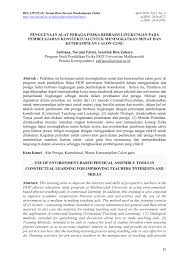 Maybe you would like to learn more about one of these? Pdf Penggunaan Alat Peraga Fisika Berbasis Lingkungan Pada Pembelajaran Konstektualuntuk Meningkatkan Minat Dan Keterampilan Calon Guru