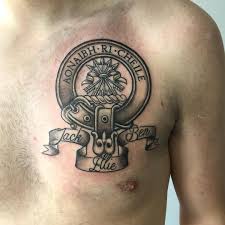 3d celtic scottish armor tattoo on upper shoulder. 65 Awesome Scottish Tattoos And Ideas
