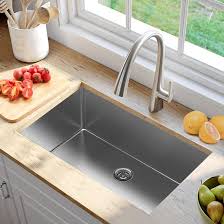 The sink is a beautiful focal point for your kitchen and provides generous space for filling pots, stacking dishes, cleaning, and preparing meals. Moxking 30 Inch Kitchen Sink 18 Gauge Single Bowl Stainless Steel Sink Wayfair