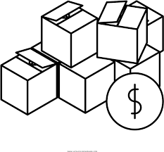 The truck has a drum. Download Hd Moving Boxes Coloring Page Gems Coloring Pages Transparent Png Image Nicepng Com