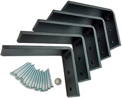 Content updated daily for granite countertop corbels Amazon Com 5 Heavy Duty Black Steel 6 X 8 Countertop Support Brackets Corbel L Shelf Home Improvement