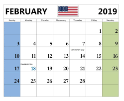 February 2019 Calendar Pdf Excel Word Free Download February 2019 Calendar Word Holiday Calendar Calendar 2019 With Holidays February Calendar