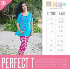 lularoe perfect t size chart and sizing info lularoes