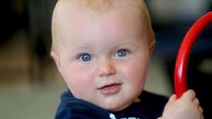 Golden-glow baby' Mason Page gets prosthetic eye for Christmas