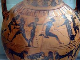 The ancient olympic games included running, long jump, shot put, javelin, boxing, pankration and equestrian events. Playing Man Some Modern Consequences Of Ancient Sport Oupblog
