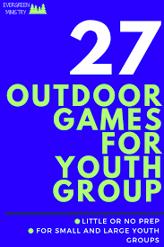 Also, all of these games can be for small to large youth groups. 27 Outdoor Games For Youth Group Youth Games Youth Group Games Outdoor Games For Kids