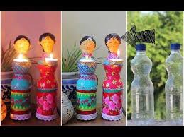 Dolls Diya Using Plastic Bottles For Diwali Decorations Diy Home Decor Youtube Diy Diwali Decorations Diwali Diy Diwali Decorations