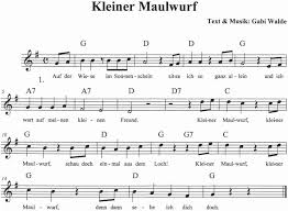 Kleiner Maulwurf Text Noten Download