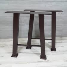 Metal bench furniture legs coffee table legs, 16 h x 18 w rustic decory h type square tube table legs, heavy duty metal desk legs, industrial vintage metal table legs adjustable ends set industrial base pair antique desk 2. Bighorn Series Antique Copper Coffee Table Legs With Shelf Bracket Custom Forged Iron