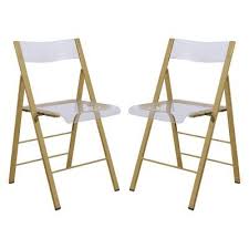 Leisuremod Menno Acrylic Folding Chair Folding Chair Plastic Folding Chairs Chair