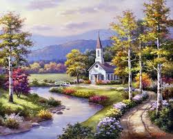 Sung kim is a master landscape artist who has created over 300 oil paintings of beautiful landscapes. Sung Kim Cottage Art Landscape Paintings Art
