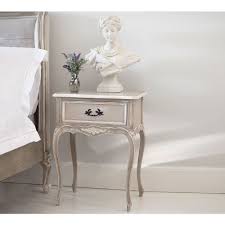 Studs Buttons Grey Bench Bedroom Bench French Bedside Tables French Bedside Bedside Table