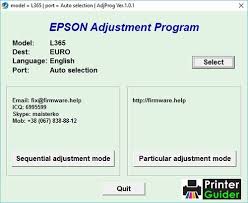 Below this, we provide a lot of drivers and manual settings that you need, also available a brief. Epson L365 Resetter Adjustment Program Free Download Epson Tank Printer Printer