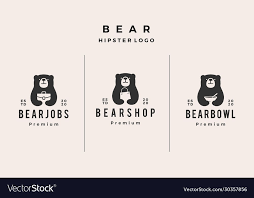 Bear Job Shop Bowl Logo Vector Icon Illustration Hipster Retro Vintage Download A Free Preview Or High Quality Vector Icons Illustration Bowl Logo Logo Icons