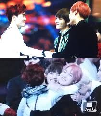 Kpop Bromance Bromance 2016 Kpop Idol Bromance 2016 Kpop Pairings Kpop Interactions 2016 Exo Bts Kpop Idol Bts And Exo Kpop