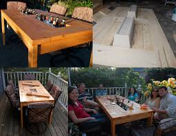 This piece is a coffee table by day, but at night, its top can be raised ten inches to create a standing bar table, while its base transforms into a party cooler! 13 Diy Cooler Table Plans To Build For Outdoor Beer Drinks Or Patio Picnic Free