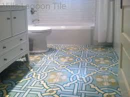 White Bathrooms With Beautiful Floors Cement Style Cement Tiles Bathroom Patterned Bathroom Tiles Tile Floor