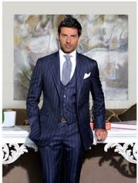 See more ideas about pinstripe suit, navy pinstripe suit, mens outfits. Mens Navy Blue Pinstripe Suit Dress Yy