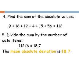 مقاييس النزعة المركزية والمدى للصف الاول متوسط الفصل الدراسي الثاني. Mean Absolute Deviation Warmup Problems Find The Mean