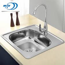 You also need to punch holes into the bottom of the bucket for drainage. China Good Guality Long Duration One Basin Outdoor Kitchen Stainless Sink 480 480mm China Kitchen Basin Water Tank