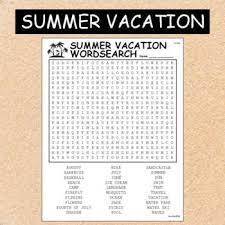 This word search includes things and activities that students may encounter during their summer vacation as well as an answer key. Qc8gv6sfyccnvm