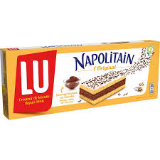 Gateaux Napolitain L Original Lu La Boite De 6 180 G A Prix Carrefour Napolitain Gateau Napolitain Biscuit Chocolat