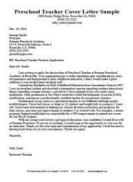Your preschool teacher cover letter is the ideal opportunity to present a professional image and to highlight your credentials as they relate directly to the job opportunity. Preschool Teacher Cover Letter Sample Amp Tips Teaching Cover Letter Teacher Cover Letter Example Teacher Cover Letter