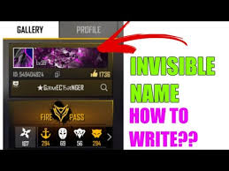 Best free fire guild names ideas 2021: Invisible Name How To Write A Invisible Name In Free Fire Youtube