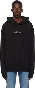 Martin margiela is a belgian fashion designer who founded the house of maison margiela in the 90s. Black Logo Hoodie By Maison Margiela On Sale