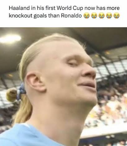 Why Is He Allowed to Be This Scary?': 21 Erling Haaland Memes Roasting His World Cup Dominance - Memebase - Funny Memes