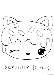 The coloring page is printable and coloring is essential to the overall development of a child. Kawaii Coloring Pages Kawaii Sprinkles Donut Printable 2021 3690 Coloring4free Coloring4free Com