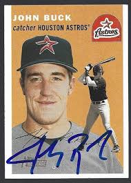 2003 Topps Heritage Baseball John Buck #291 IP autograph signed card