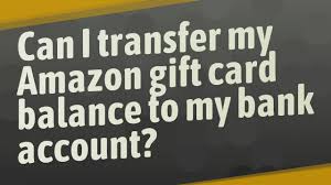 To transfer gift cards to your bank account using the cardcash option: Can I Transfer My Amazon Gift Card Balance To My Bank Account Youtube
