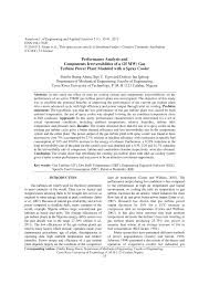 It is a joint venture company tasked to build, own, operate and maintain a natural gas liquefaction plant. Pdf Performance Analysis And Components Irreversiblities Of A 25 Mw Gas Turbine Power Plant Modeled With A Spray Cooler