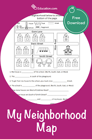 My Neighborhood Map Worksheet In 2020 Kindergarten Worksheets Free Printables Map Worksheets Elementary Activities