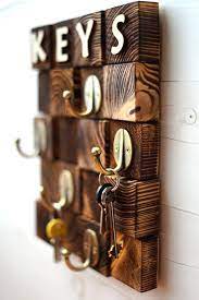 See more ideas about wall key holder, key rack, key. Personalized Men Key Hook Key Rack For Wall Entryway Etsy Key Holder Diy Wooden Key Holder Diy Holder