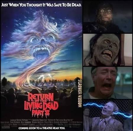 Return of the Living Dead Part II (1988) Released 38 years ago today Toxic  gas escapes into a small town, turning the dead into brain-hungry zombies.  A group of kids must survive