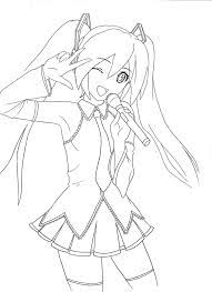 Coloring pages blue miku anime. Hatsune Miku Coloring Pages At Getdrawings Com Free For Coloring Home Coloring Pages Hatsune Miku Miku