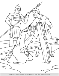 Stations Of The Cross Coloring Pages The Catholic Kid Cross Coloring Page Jesus On The Cross Catholic Coloring