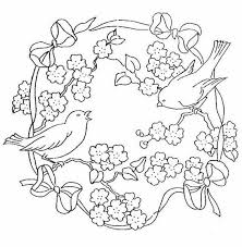 Disegni Da Ricamare Uccellini In Cornice Di Fiori Ricamo Con Nastro Disegni Da Ricamo A Mano Ricamo Disegni