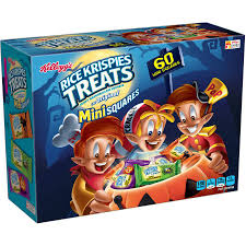 Buy Kellogg S Rice Krispies Treats Halloween Mini Crispy Marshmallow Squares 23 4 Oz 60 Ct At W Rice Krispies Halloween Rice Krispie Treats Rice Krispie Treats