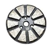 Specialty Diamond PP330 3 Inch Metal Bond Diamond Concrete Floor Grinding  Disc with 10 Diamond Segments - 30 Grit