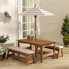 Product titledining table set with bench, wood kitchen table with 2 benches and metal frame, breakfast nook dining room set, modern furniture for home, apartment, 3 piece dining set for small space, beige, w12977. Kidkraft Outdoor Table And Bench Set Table And Bench Set Kids Wooden Picnic Table Picnic Table Bench