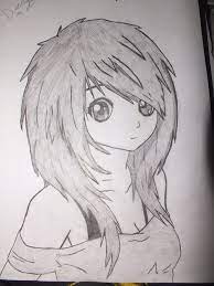 To do this, draw two pairs of small circles and connect them with straight lines. Anime Girl Pencil Sk H Novocom Top
