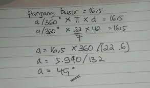 A jika panjang busur bc 54 cm berapa panjang busur ab b jika luas juring aob 35 cm brainly co id. Diketahui Panjang Busur Suatu Lingkaran Adalah 16 5 Cm Jika Panjang Diameter Lingkaran Tersebut Brainly Co Id