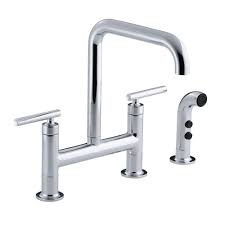 kohler purist 12 in. 2 handle deck
